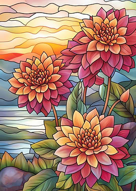 Dahlia Sunset