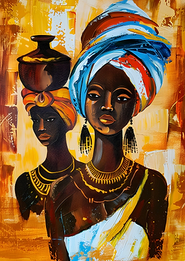 African Women Painting