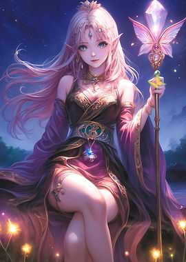 Anime Girl Elf Princess