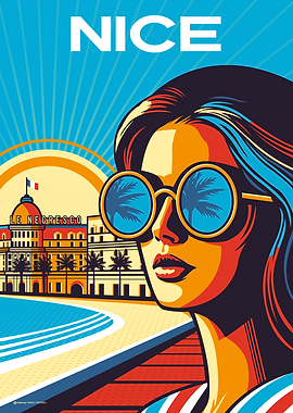 Nice Negresco Hotel France Travel Art Print