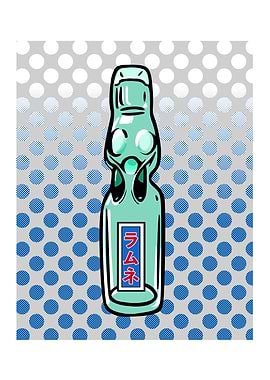 Ramune Bottle Pop Art
