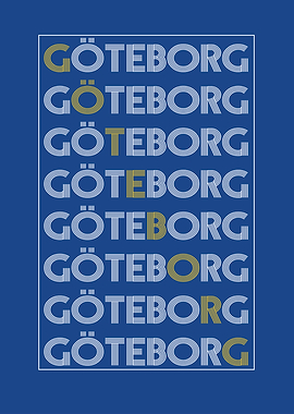 Göteborg Typography Art