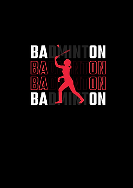 Badminton Player Silhouette