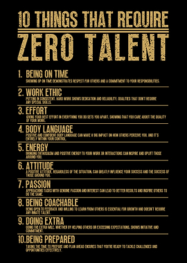 10 Things That Require Zero Talent
