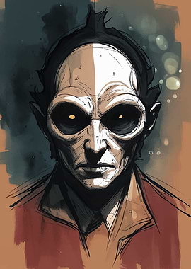 Man with Intense Gaze