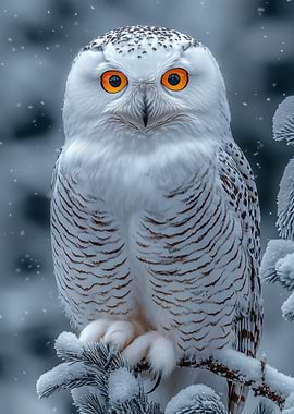 Snowy Owl Portrait Winter