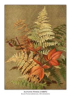 Autumn Ferns Painting