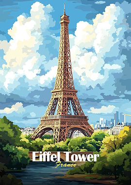 Eiffel Tower Illustration