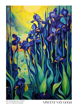 Irises Painting Van Gogh