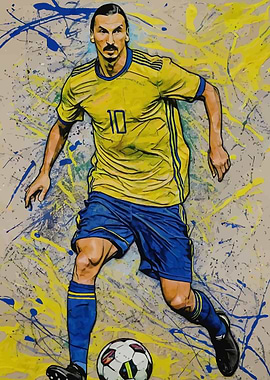 Zlatan Ibrahimović Football Art
