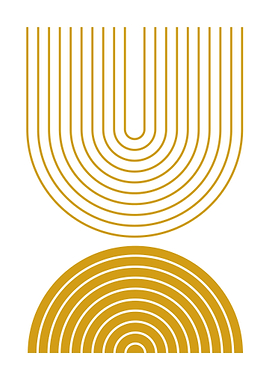 Golden Arches Abstract Art