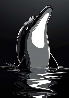 Dolphin Silhouette