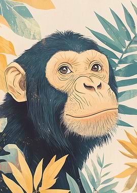 Chimpanzee Portrait