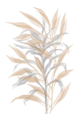 Watercolour Botanical Silent Bamboo