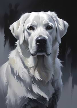 White Labrador Portrait