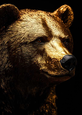 Golden Bear Portrait