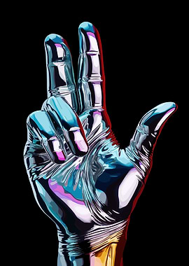 Metallic Hand Gesture