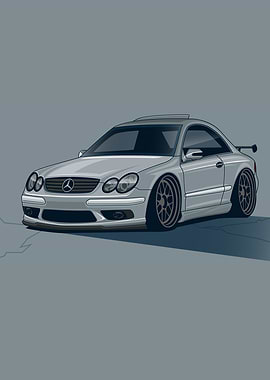 Mercedes-Benz CLK Cartoon Chibi