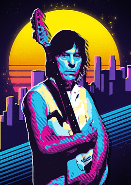 Jeff Beck Retro Art