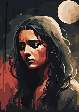 Woman Under Moonlight