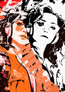 Woman listening to music