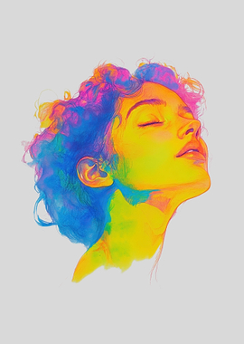 Colorful Woman Portrait
