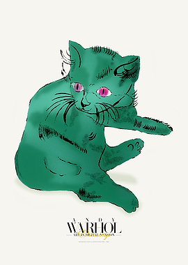 Warhol Drawings Poster | Sam Cat G