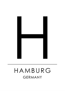 Hamburg City Minimalist Poster
