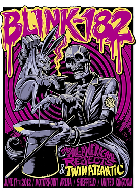 Blink 182 Concert Poster
