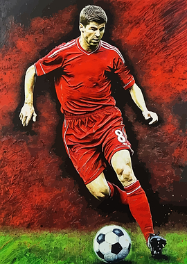 Steven Gerrard Football Art