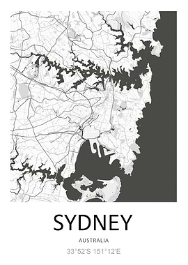 Sydney Map Print