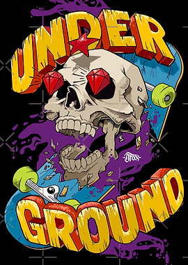 Skull Skateboard Underground