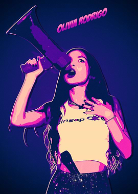 Olivia Rodrigo Pop Art
