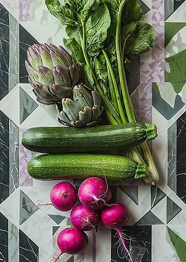 Fresh Vegetables Still Life