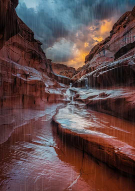 Rain in the Canyon