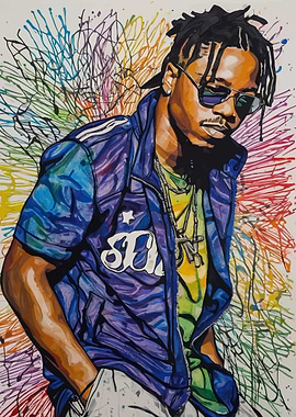 Lupe Fiasco Hip Hop Artist Portrait
