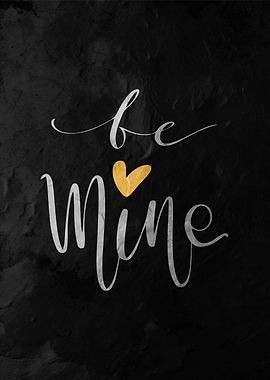 Be Mine - Gold Heart