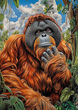 Orangutan Portrait