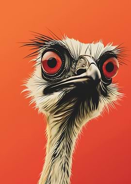 Ostrich Portrait Animal