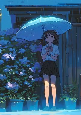 Anime Girl in Rain - Lofi girl