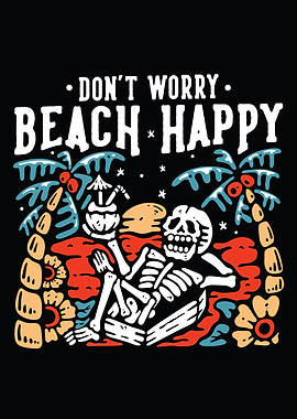 Beach Happy Skeleton