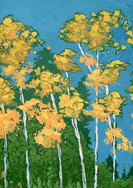 Birch Trees in Autumn