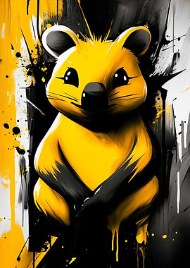 Yellow Mouse Digital Art