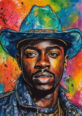 Lil Nas X Watercolor