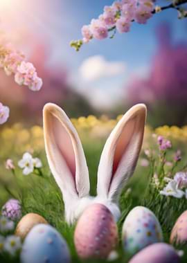 Easter Bunny Ears & Eggs