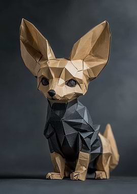 Origami Fennec Fox