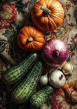 Autumn Harvest Still Life