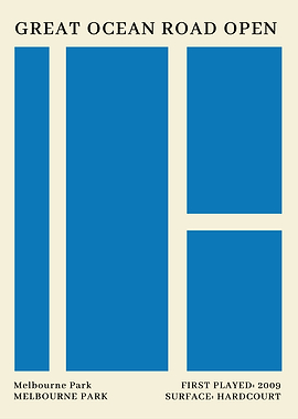 Great Ocean Road Open Tennis Poster