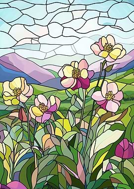 Stained Glass Flowers