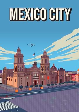 Mexico City Skyline Cityscape